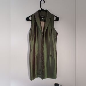 VINTAGE Benelle Button Down Dress/ Vest